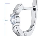 Серьги из белого золота с бриллиантами э0901сг03137900