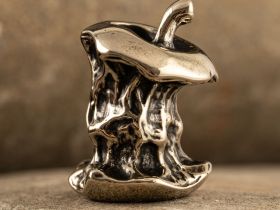 Бусина для темляка Огрызок, мельхиор