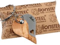 Нож-брелок LionSteel, сталь 440, Lion Beat Olive Pendant, оливковое дерево, L/LB UL