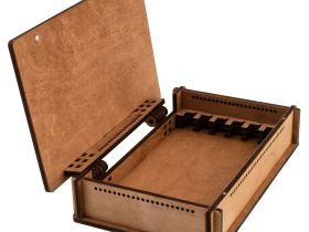 Деревянная шкатулка для хранения 6-ти брусков, 200 мм