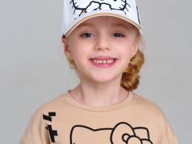 Кепка текстильная для девочек