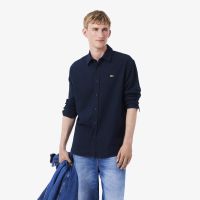 Мужская фланелевая рубашка Lacoste прямого кроя