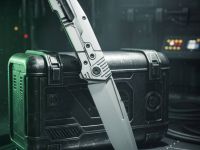 Складной нож Morpheus Galeon, сталь M390, рукоять титан, серый