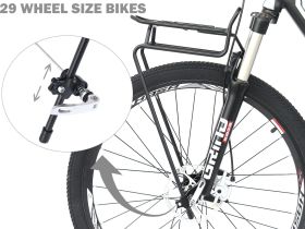 Багажник передний Ostand CD-241 регулируемый 24-29" (черный)