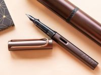 Ручка перьевая LAMY 090 lux, M pvd,Marron