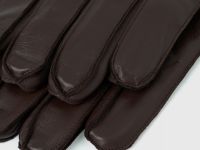 Перчатки из натуральной кожи O'STIN x Яндекс Книги, Коричневый