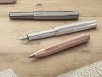 Ручка шариковая KAWECO AL Sport 1,0 мм, корпус золотой