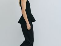 Трикотажные прямые брюки, Черный