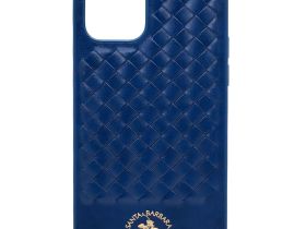 Чехол-накладка Santa Barbara Leather Case для iPhone 13 Pro натуральная кожа (синий)