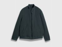 Утеплённый бомбер с воротником-стойкой, Зеленый