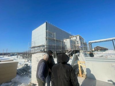 В селе Крестях Сунтарского района готовность социально-культурного центра составила 94%