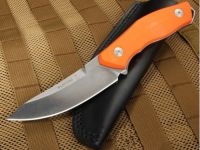 Нож с фиксированным клинком Fantoni, C.U.T. Fixed, FAN/CUTFxBkOrLBk, сталь CPM-S30V, рукоять cтеклотекстолит G-10, оранжевый