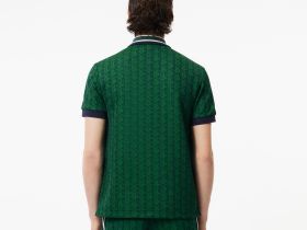 Мужское поло Lacoste классического кроя с монограммой