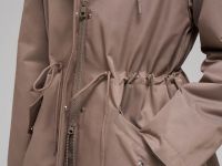 Короткий плащ из твила