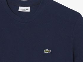 Мужская хлопковая футболка Lacoste из смеси льна