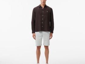 Мужская льняная рубашка Lacoste