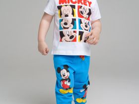 Комплект для мальчика с принтом Disney: футболка, брюки