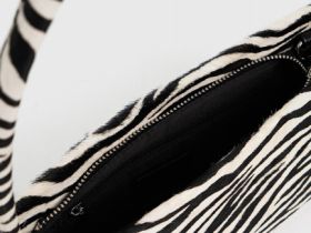 Сумка из натуральной кожи с ворсом, Мультицвет