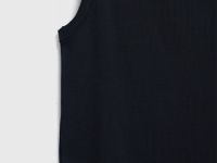 Базовая майка в рубчик, Черный