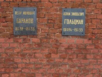 Урна с прахом Баранова Петра Ионовича (1892-1933)