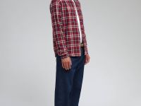 Рубашка из хлопковой фланели в клетку