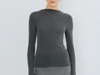 Лонгслив с шерстью, Серый