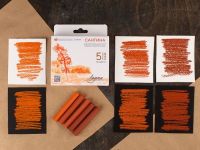 Набор сухих графических материалов "Ладога" сангина ассорти цветов, 5 мелков