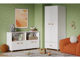 Шкаф детский Тесси 2-75x181 Белый