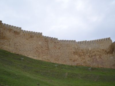 Прясло стены между башней № 1 и башней № 2