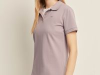 Поло приталенного силуэта с вышивкой