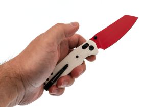 Складной нож Bestech Knives Cicada's Wing, сталь 10Cr15MoV, рукоять G10, красный/белый