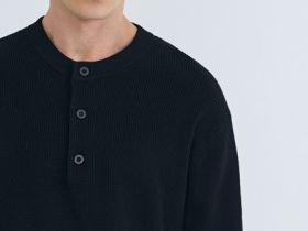 Джемпер из текстурной пряжи, Синий