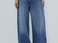 Джинсы со средней посадкой, Синий