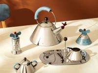 Alessi Чайник со свистком 22х22,5х23 см белый Kettle Alessi