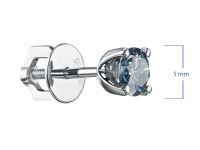 Пусеты из белого золота с бриллиантами э4701пс11102400