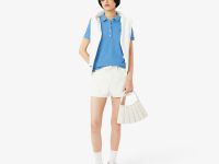 Женское поло Lacoste приталенного кроя из эластичного хлопка