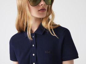 Женское платье-поло Lacoste приталенного кроя