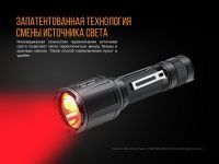 Фонарь тактический Fenix TK25 Red XP-G2, 1000 лм