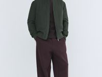 Утеплённый бомбер, Зеленый