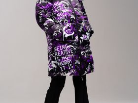 Пальто текстильное с полиуретановым покрытием для девочек