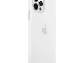 Чехол-накладка Silicone Case Series для Apple iPhone 16 Pro Max (белый)