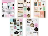 Набор бумажных наклеек MESHU "Golden shine" 5 шт