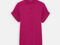 Блузка с коротким рукавом и отложным воротником