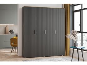 Распашной шкаф Енссон 4-180x210 Графитовый