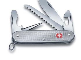 Нож перочинный Victorinox Farmer, сталь X55CrMo14, рукоять алюминиевый сплав Alox, серый