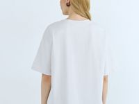 Футболка с принтом, Бежевый