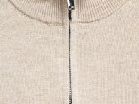 Свитер с воротником на молнии для мальчиков, Бежевый