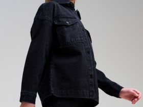 Куртка текстильная джинсовая для девочек