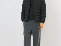 Лёгкая утеплённая куртка, Черный