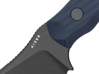 Туристический нож Kizer Bulldog, сталь 14C28N, рукоять G10, серый
